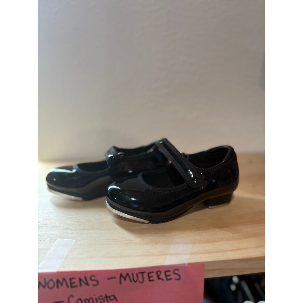 Stelle Toddler Girls Tap Shoes Size 9C Black Mary Jane Dance Shoes New